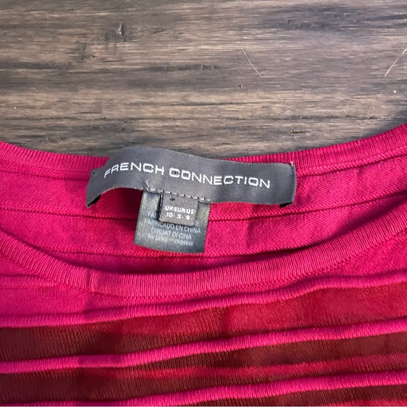 French Connection Magenta Fuchsia Pink Mini Dress Flowy Sleeveless Size 6 - Picture 7 of 10